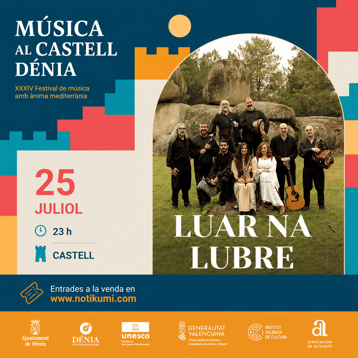 XXXIV Música al Castell: Luar Na Lubre