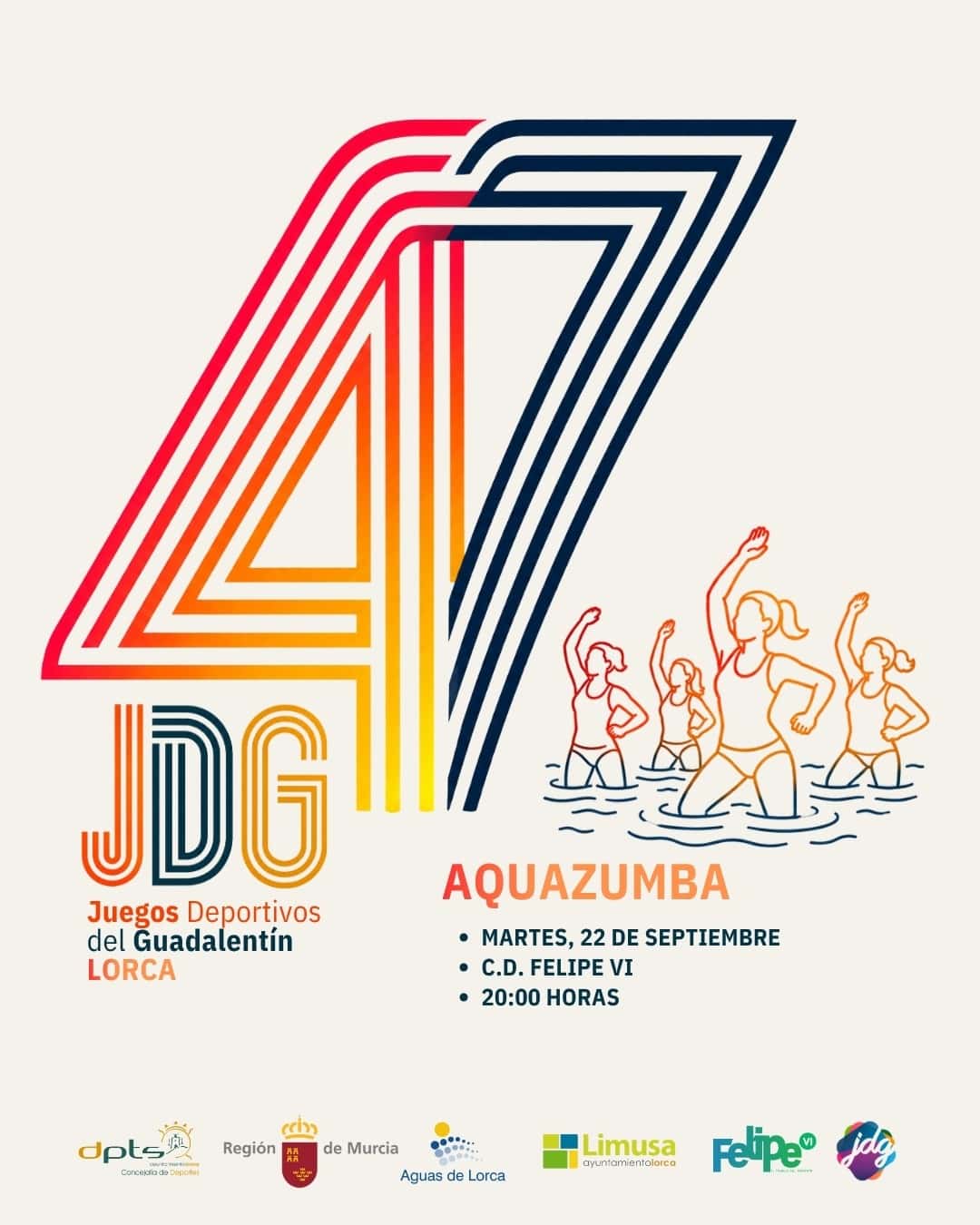 Aquazumba en los Juegos Deportivos del Guadalentín