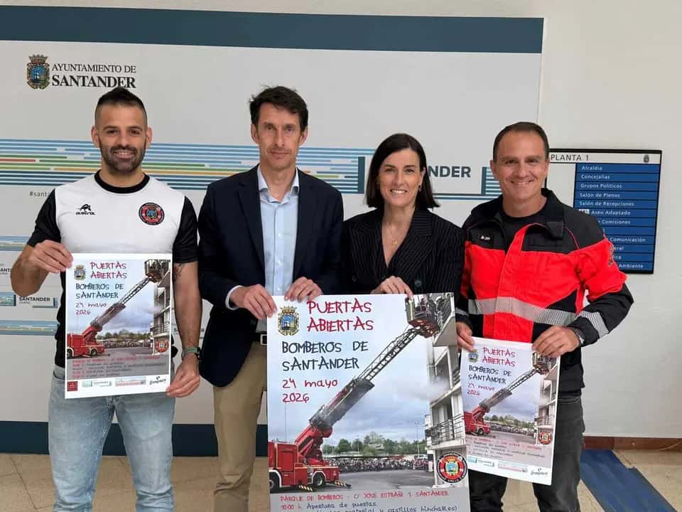 Jornada de puertas abiertas en el Parque Municipal de Bomberos de Santander