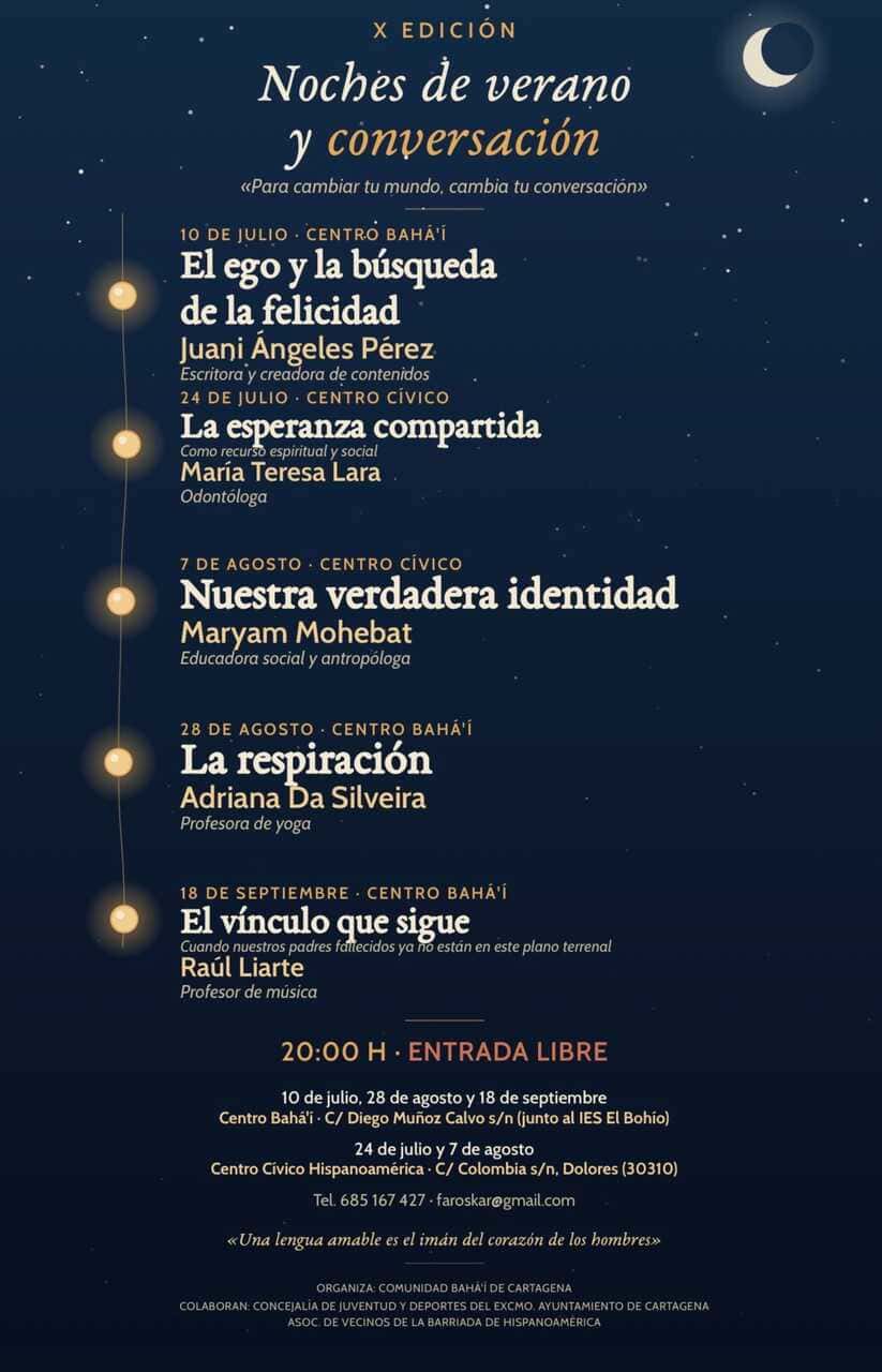 Noches de Verano y Conversación: Juani Ángeles Pérez