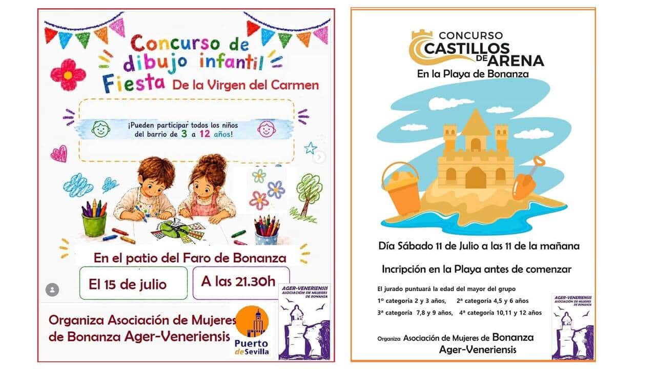 Concurso de Dibujo Infantil en las Fiestas del Carmen de Bonanza