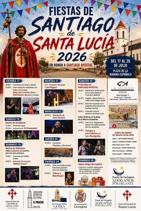 Fiestas de Santiago 2026 en Santa Lucía