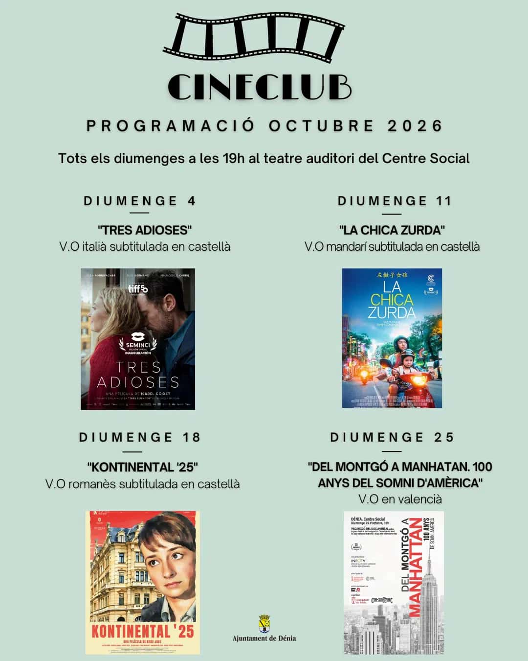 Cineclub: Tres adioses