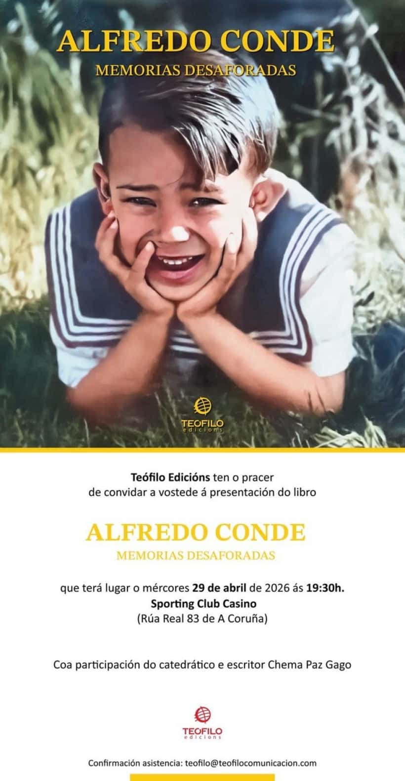 Presentación del libro 'Memorias desaforadas' de Alfredo Conde
