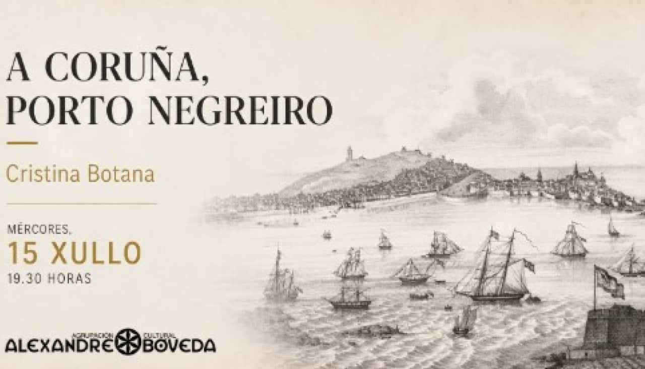 Conferencia 'A Coruña, porto negreiro' a cargo de Cristina Botana