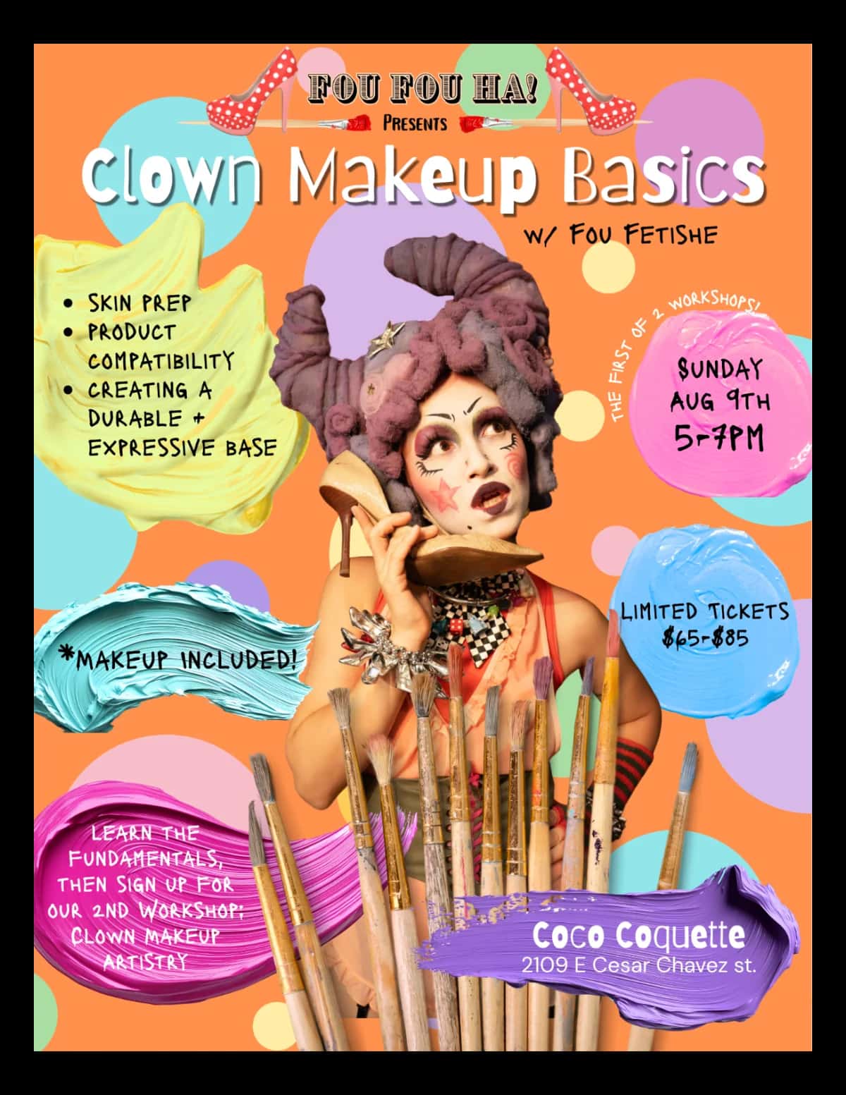 Fou Fou Ha! Presents: Clown Makeup Basics Workshop