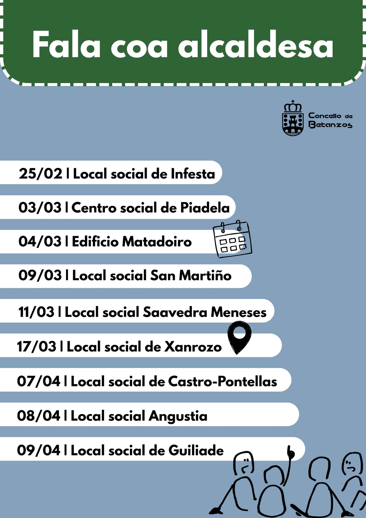 Fala coa alcaldesa en Piadela
