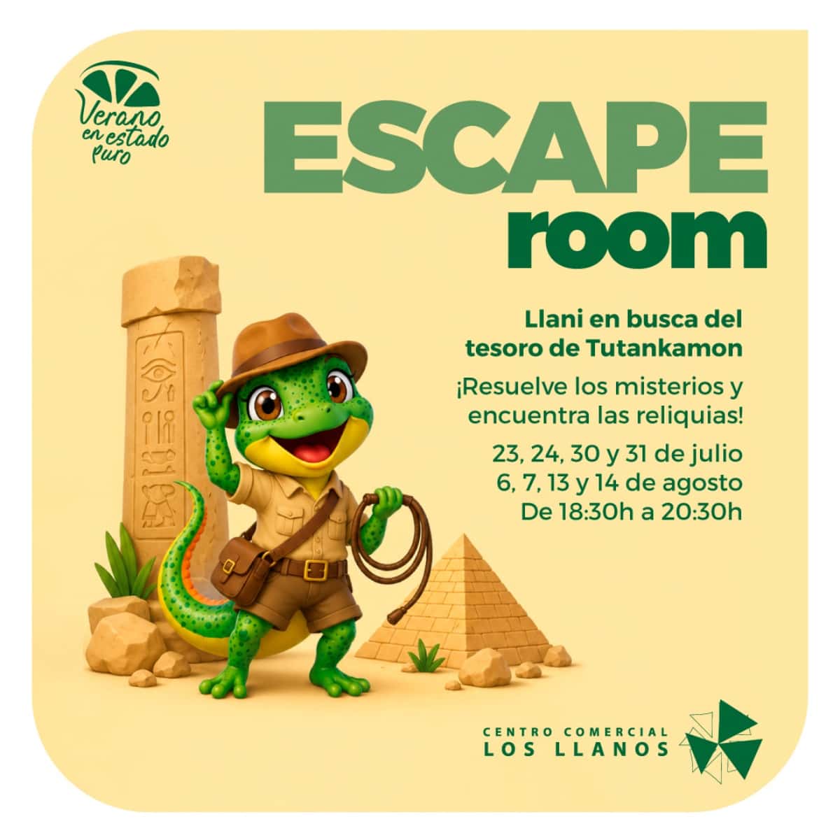 Llani en busca del tesoro de Tutankamón