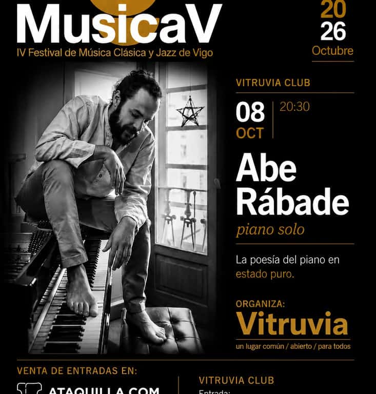 MusicaV 2026: IV Festival Internacional de Música Clásica y Jazz - Abe Rábade