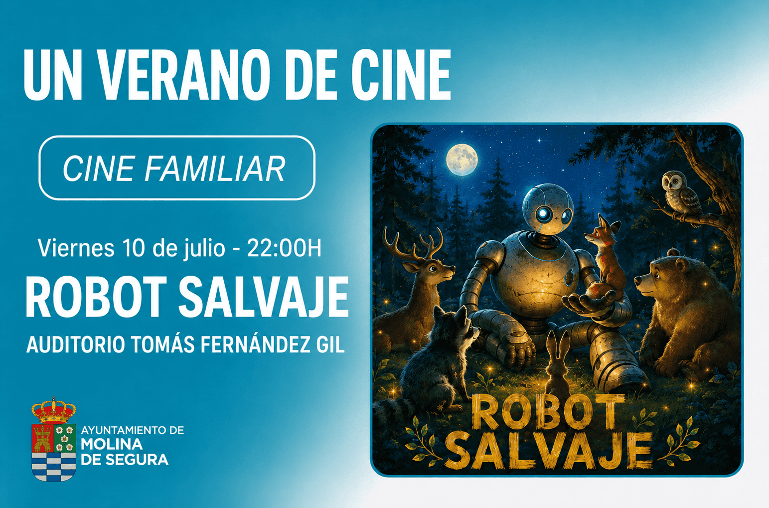 Un verano de Cine. Cine familiar. Robot Salvaje