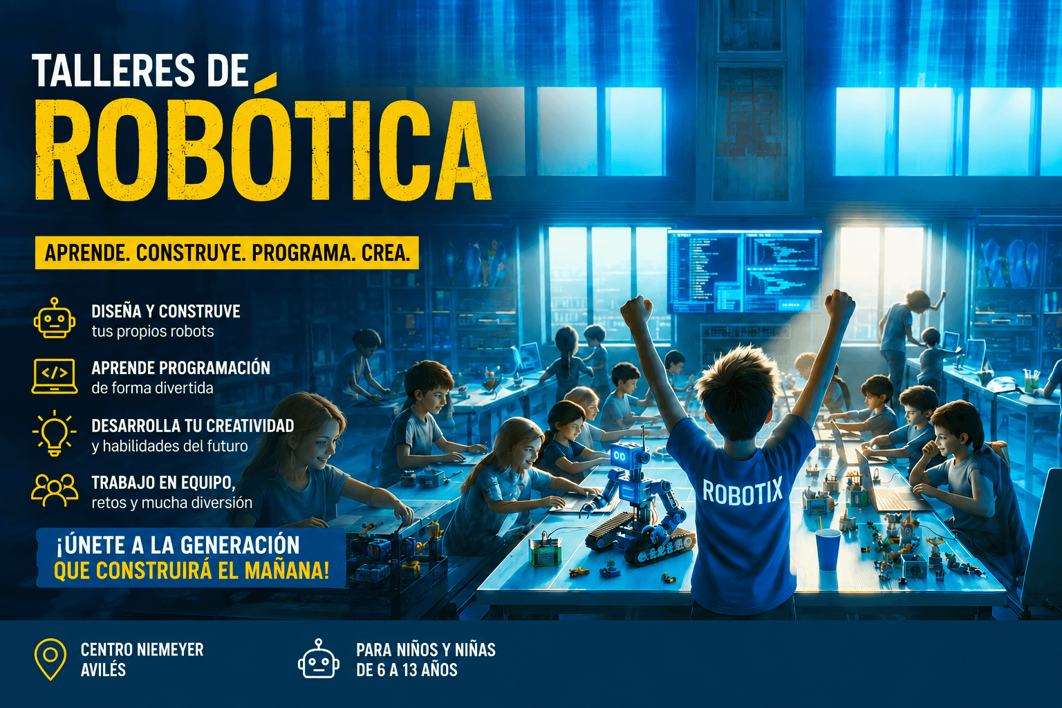 Taller de Robótica en el Centro Niemeyer