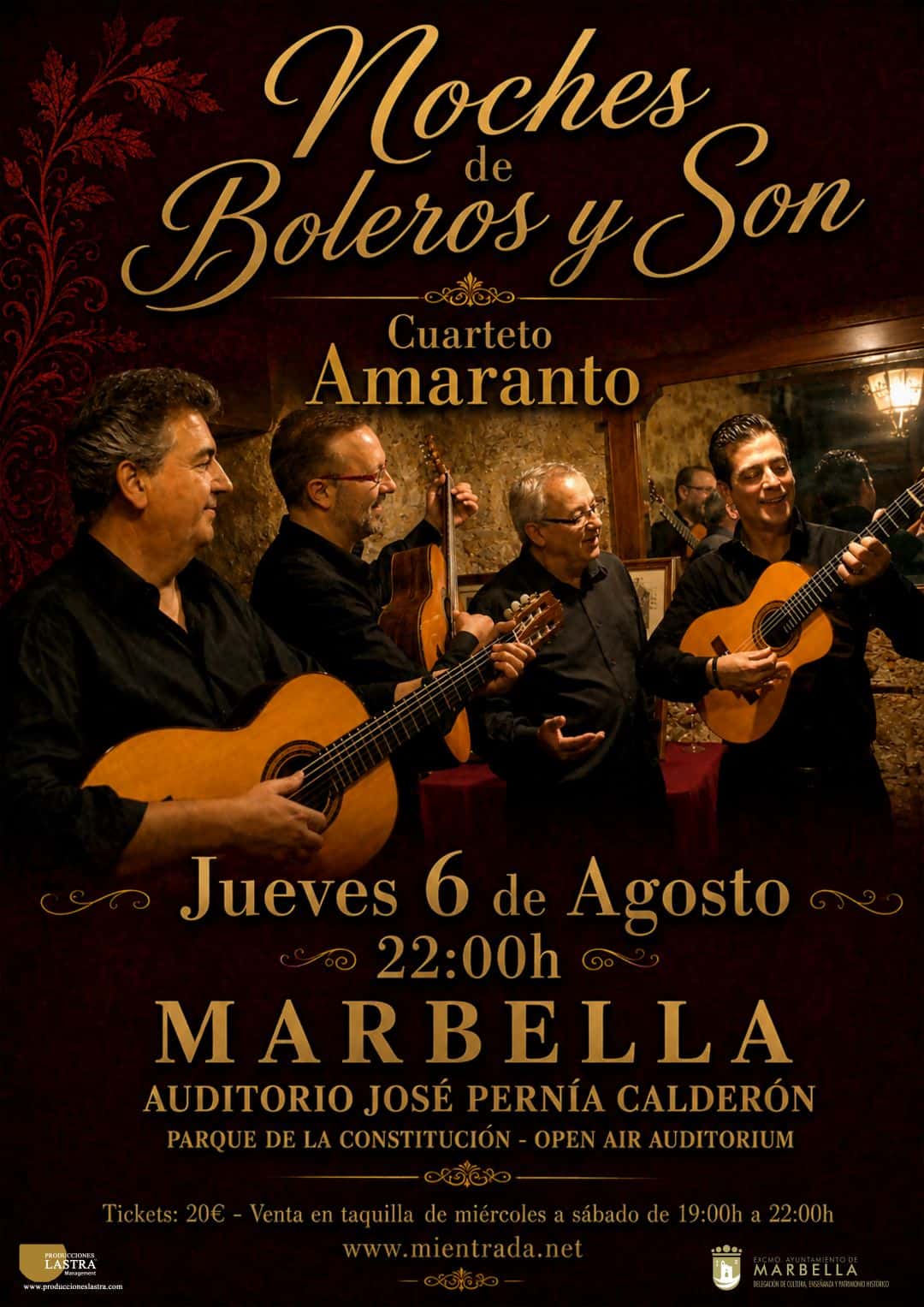 Noches de Boleros y Son - Cuarteto Amaranto