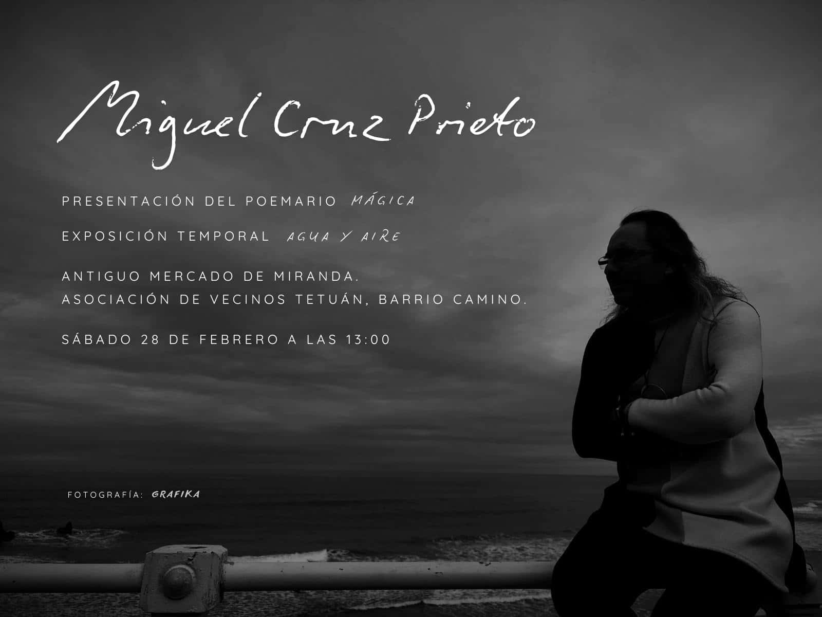 Miguel Cruz Prieto presenta su último poemario 'Mágica'