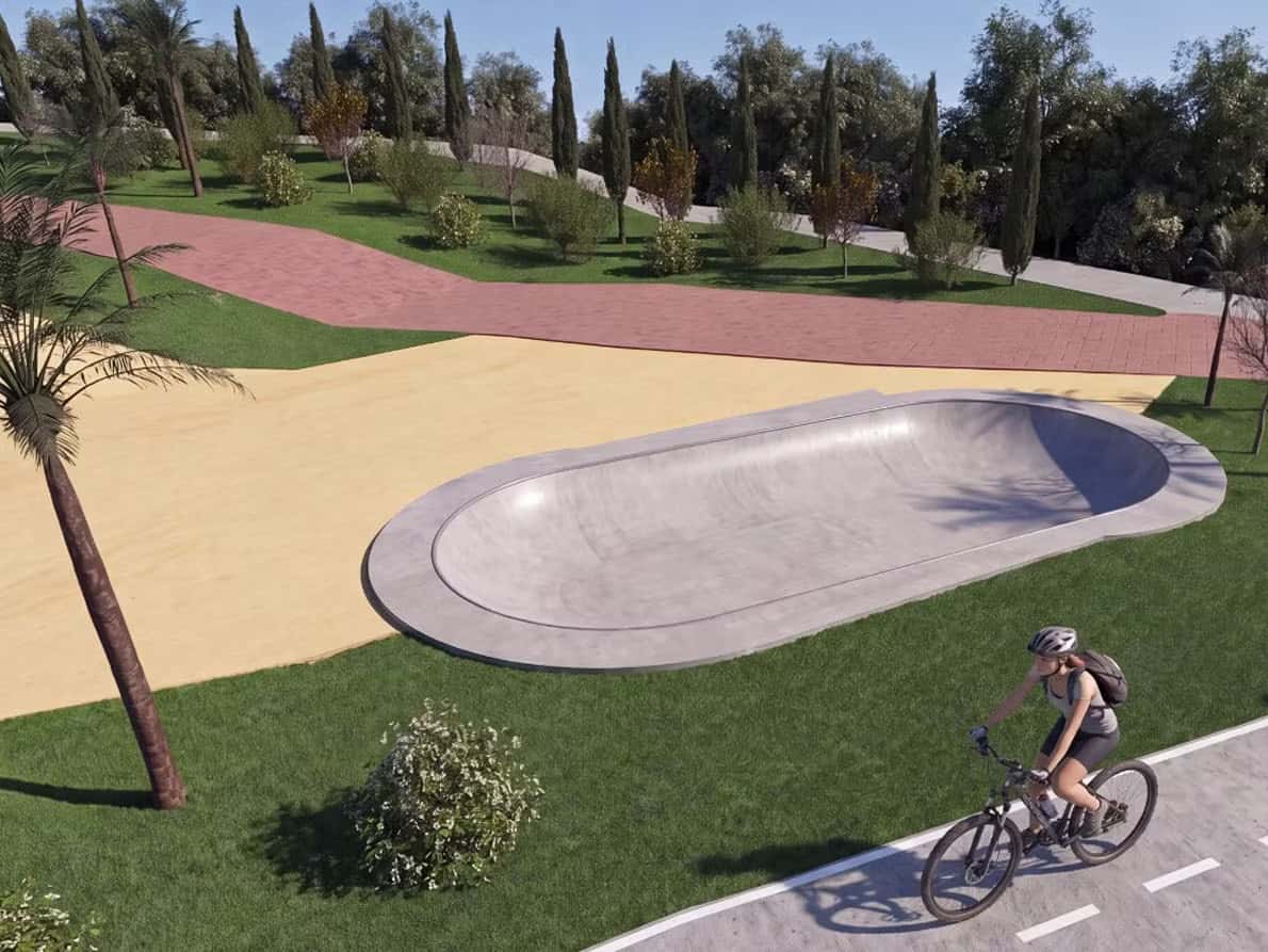 Nuevo Pump Track junto al pabellón Javier Imbroda