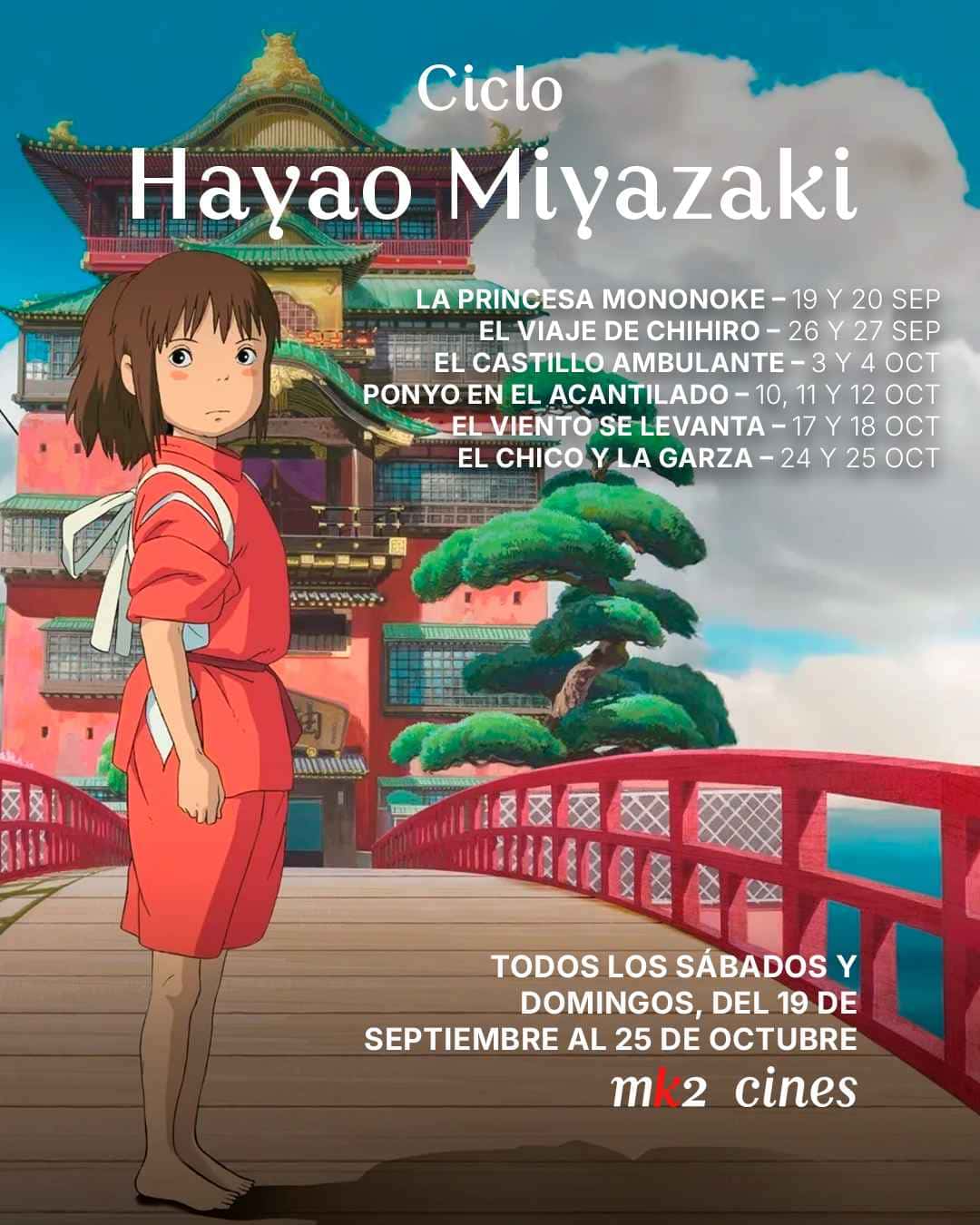Miyazaki llega a Córdoba: fechas y películas