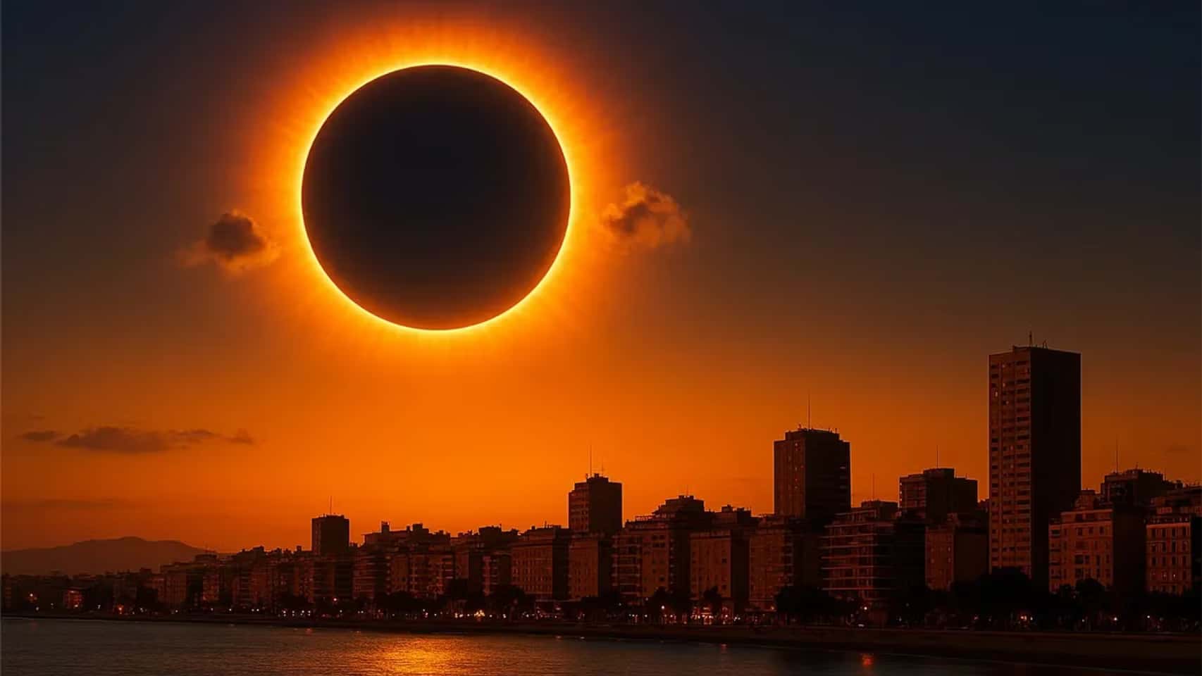 El eclipse del 12 de agosto visto desde Santa Coloma