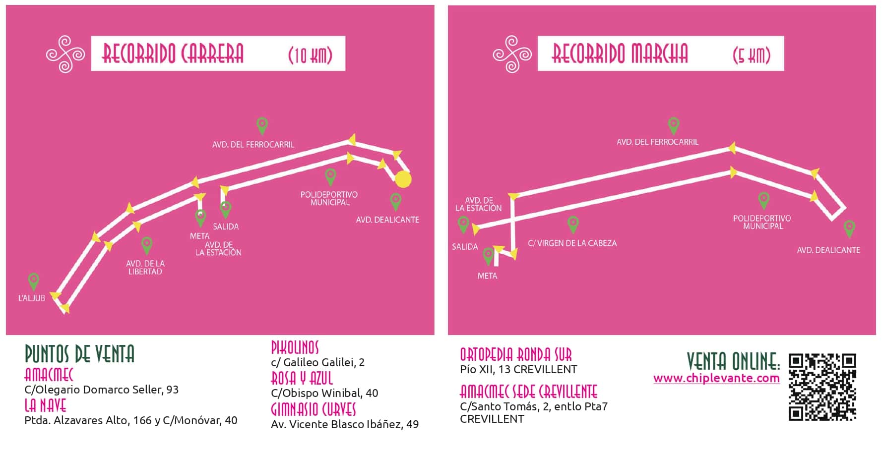 XXI carrera AMACMEC: Elche se tiñó de rosa
