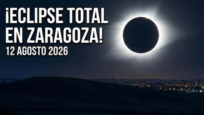 El eclipse total que paralizó Zaragoza el 12 de agosto