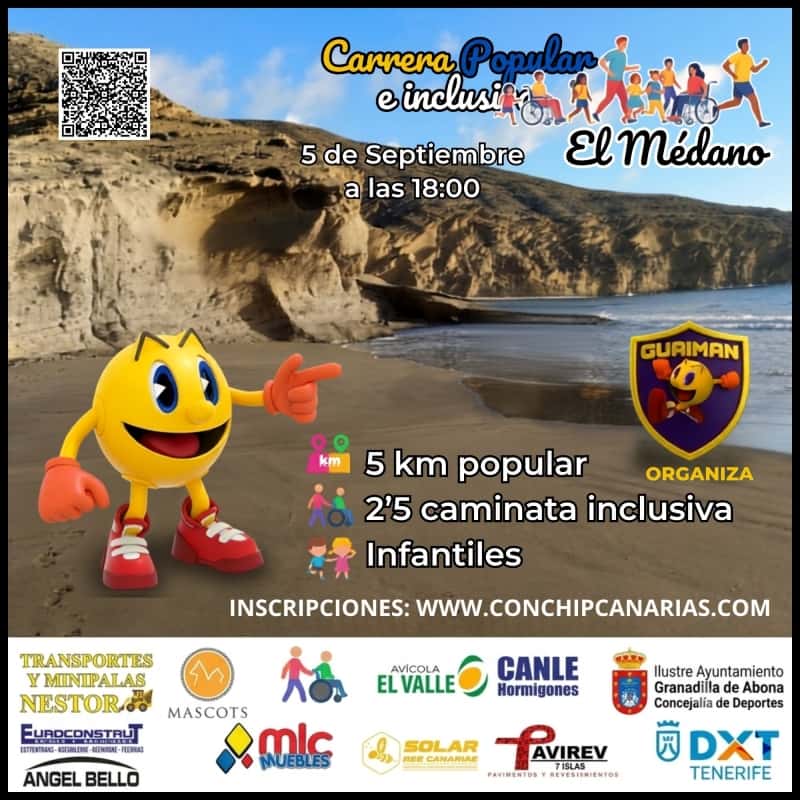Carrera Inclusiva del Médano: 375 corredores