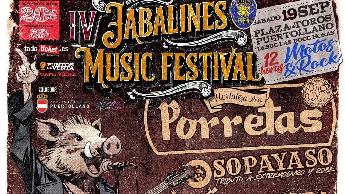 Porretas encabeza el IV Jabalines Music Festival