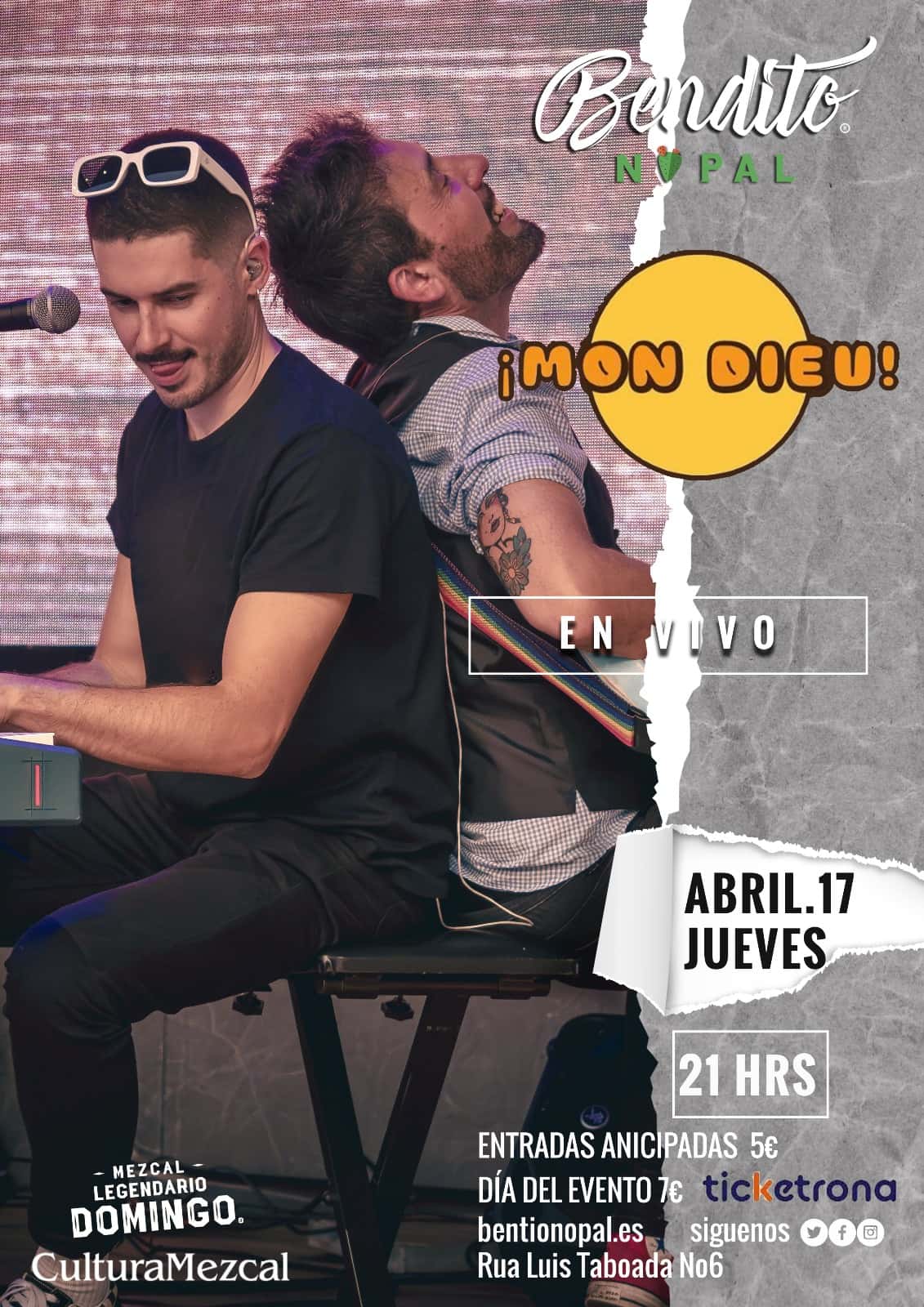 Mon Dieu en concierto íntimo