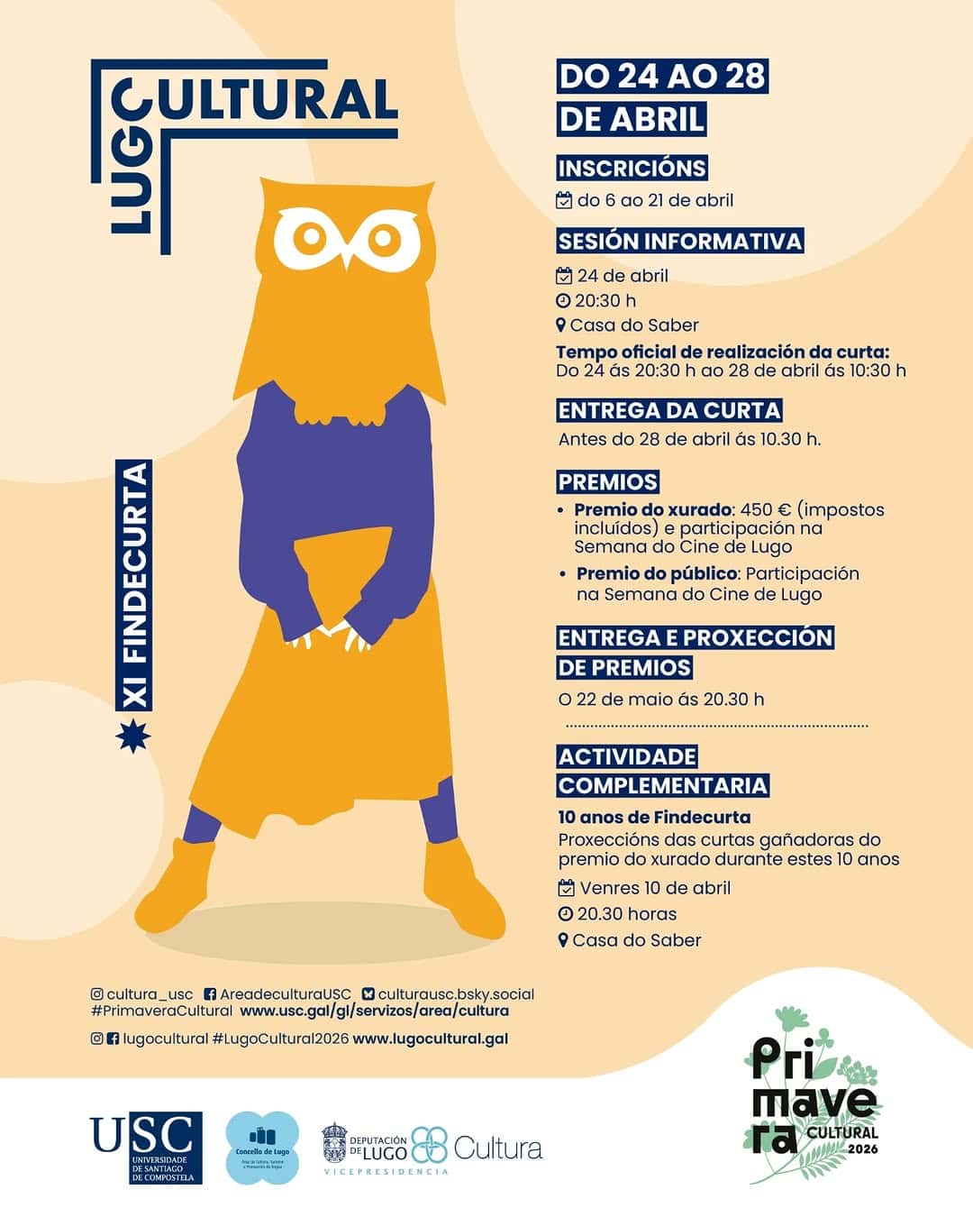 Proyección y entrega de premios Findecurta 2026