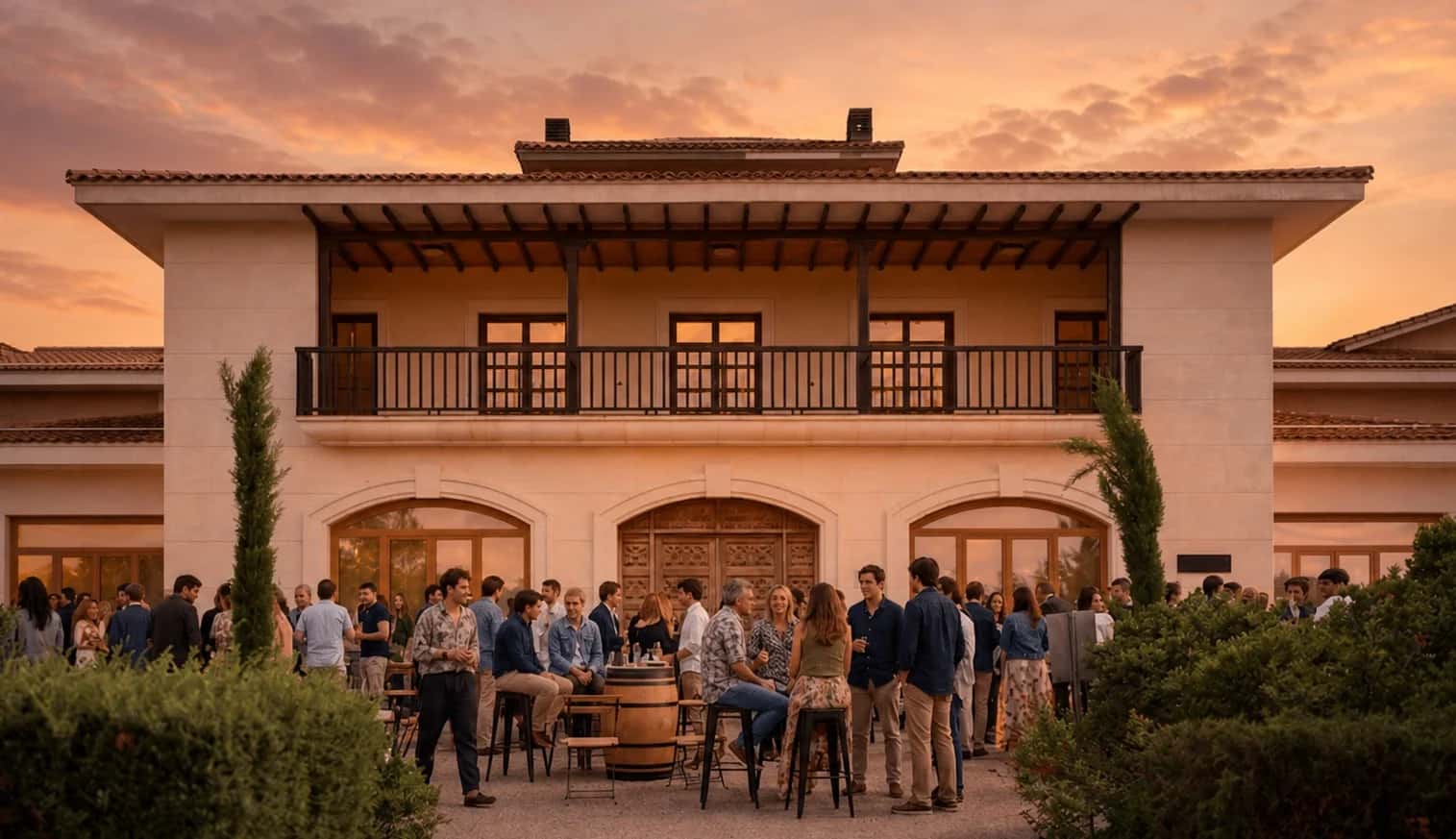 Atardecer en Finca Valpiedra