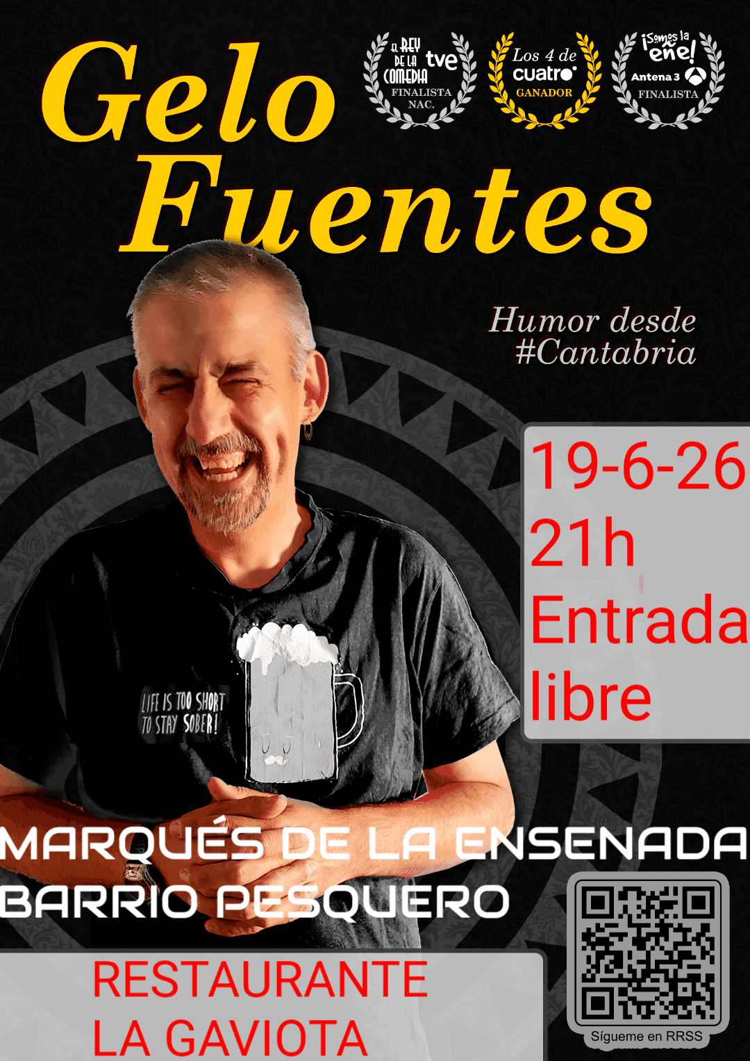Espectáculo de comedia con Gelo Fuentes