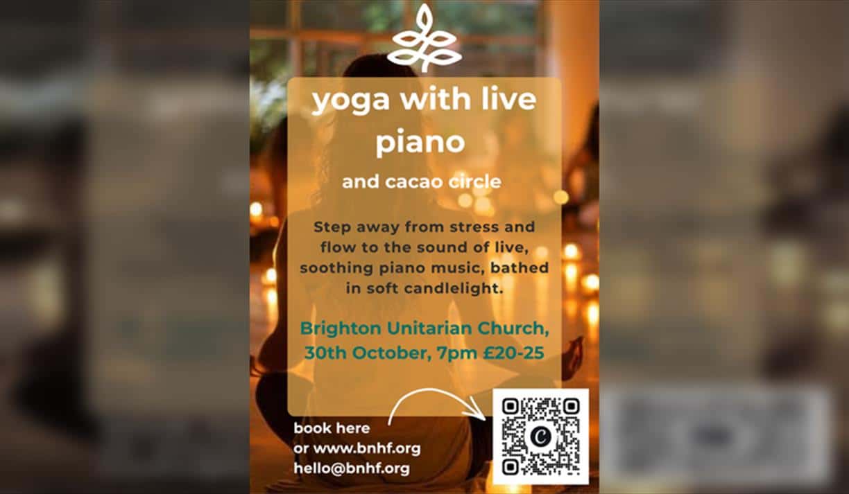 Yoga with Live Piano by Candlelight and Cacao Circle