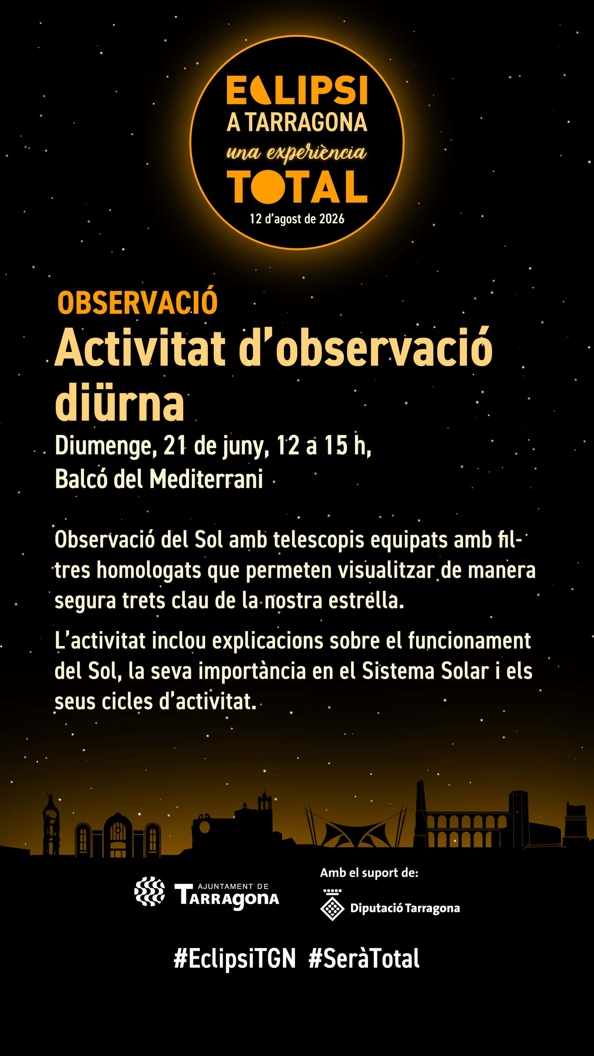 Eclipsi a Tarragona, una experiència total