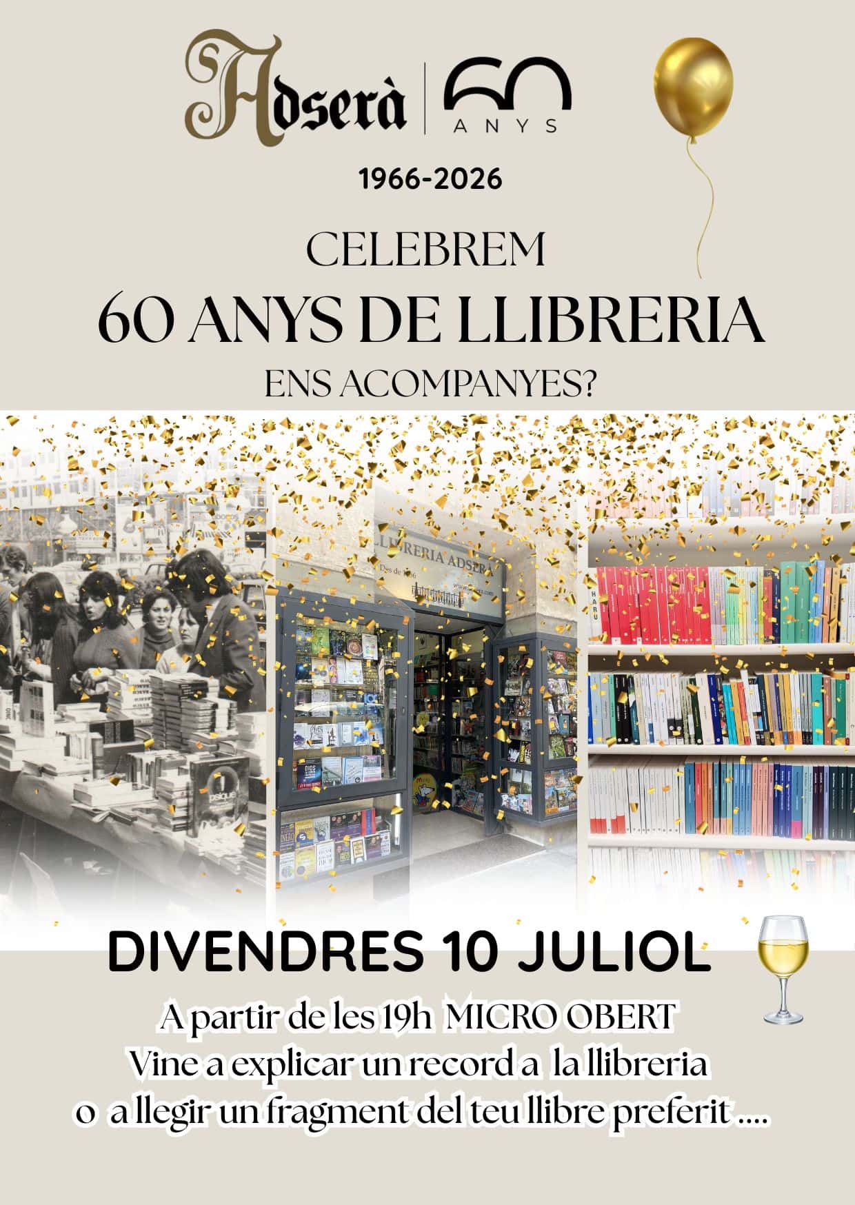 60 anys de la Llibreria Adserà