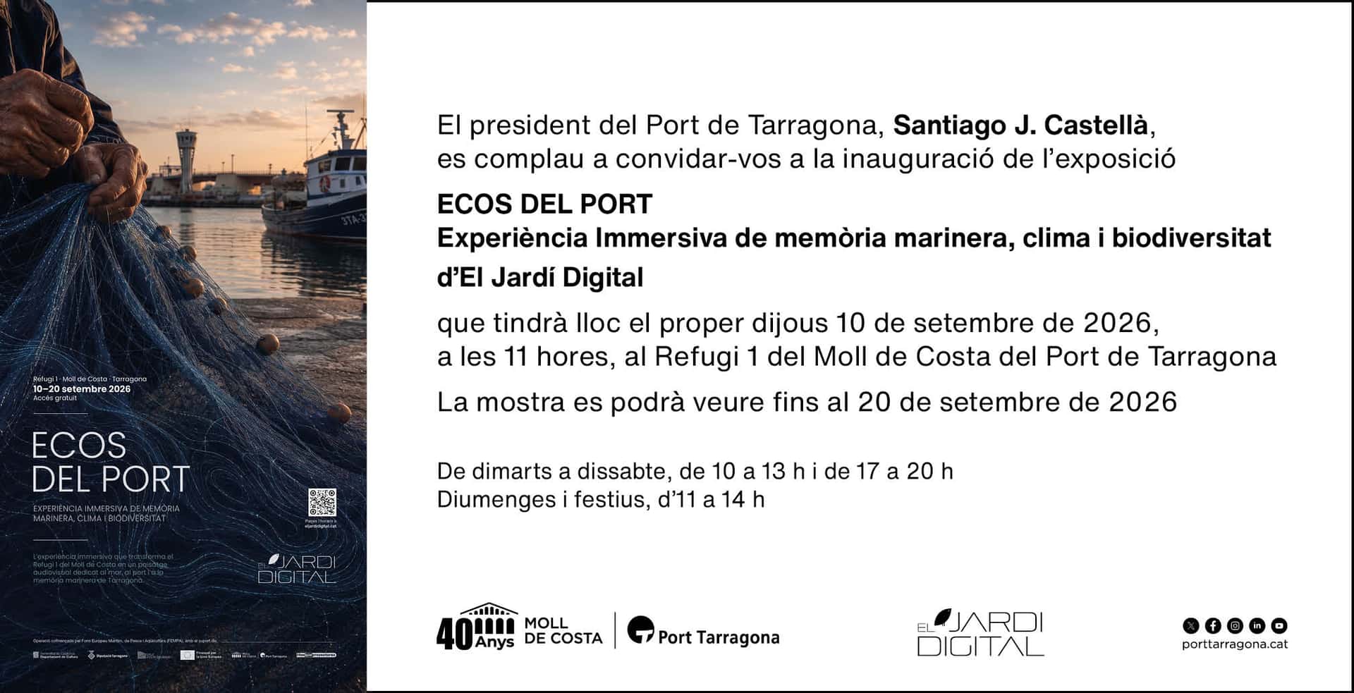 Inauguració de l'exposició Ecos del Port