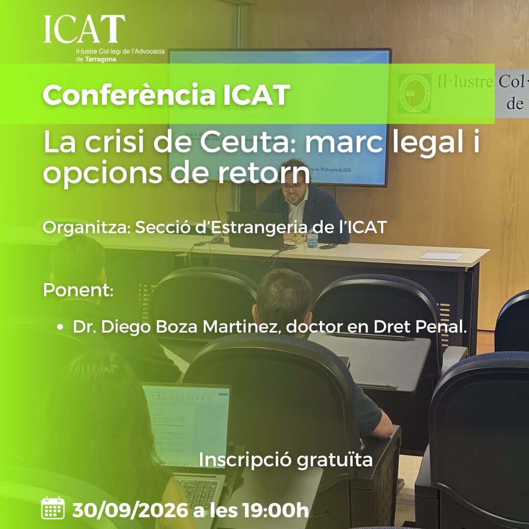 Conferencia ICAT: La crisis de Ceuta: marco legal y opciones de retorno