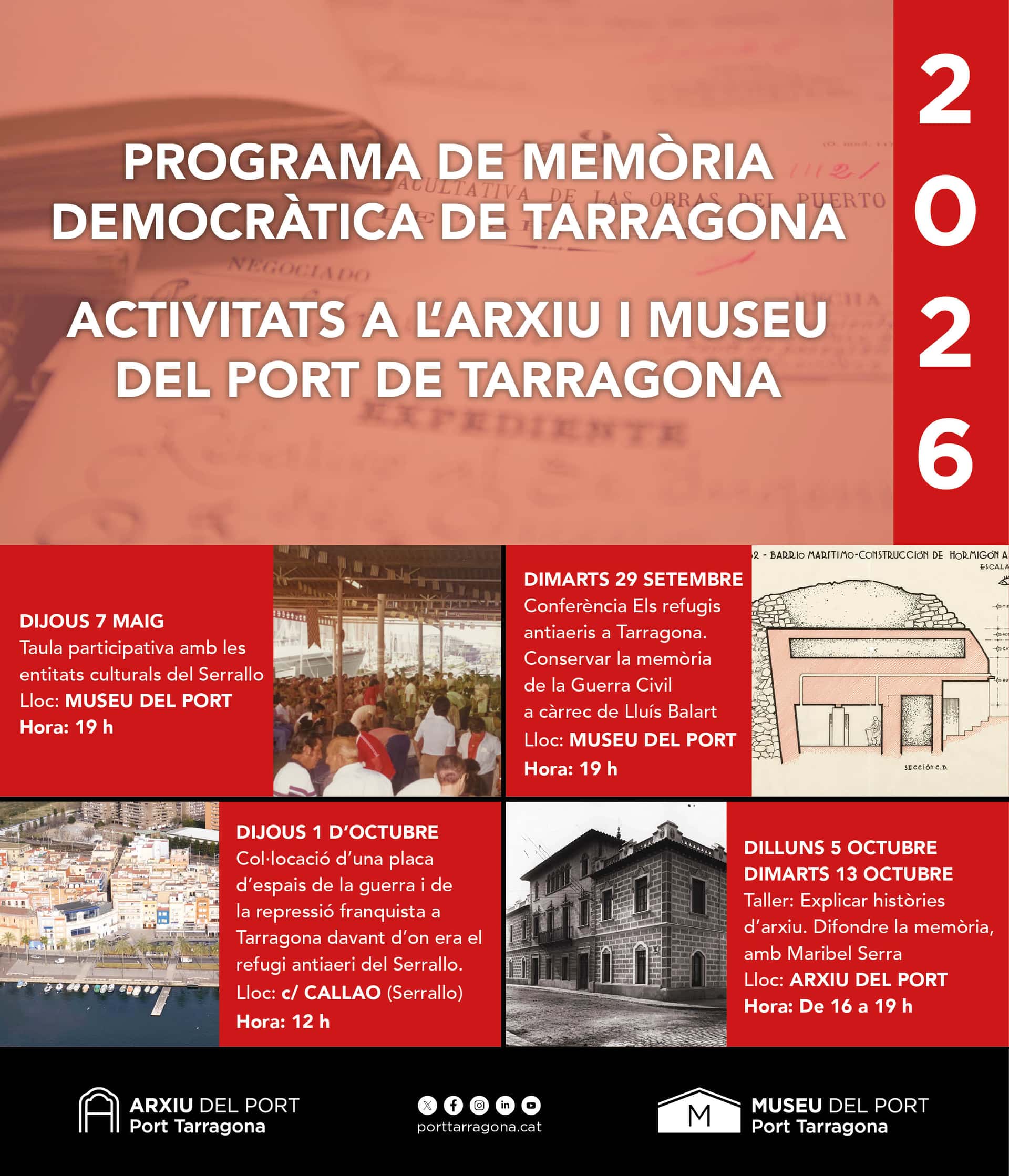 Col·locació d'una placa d'espais de la guerra i de la repressió franquista