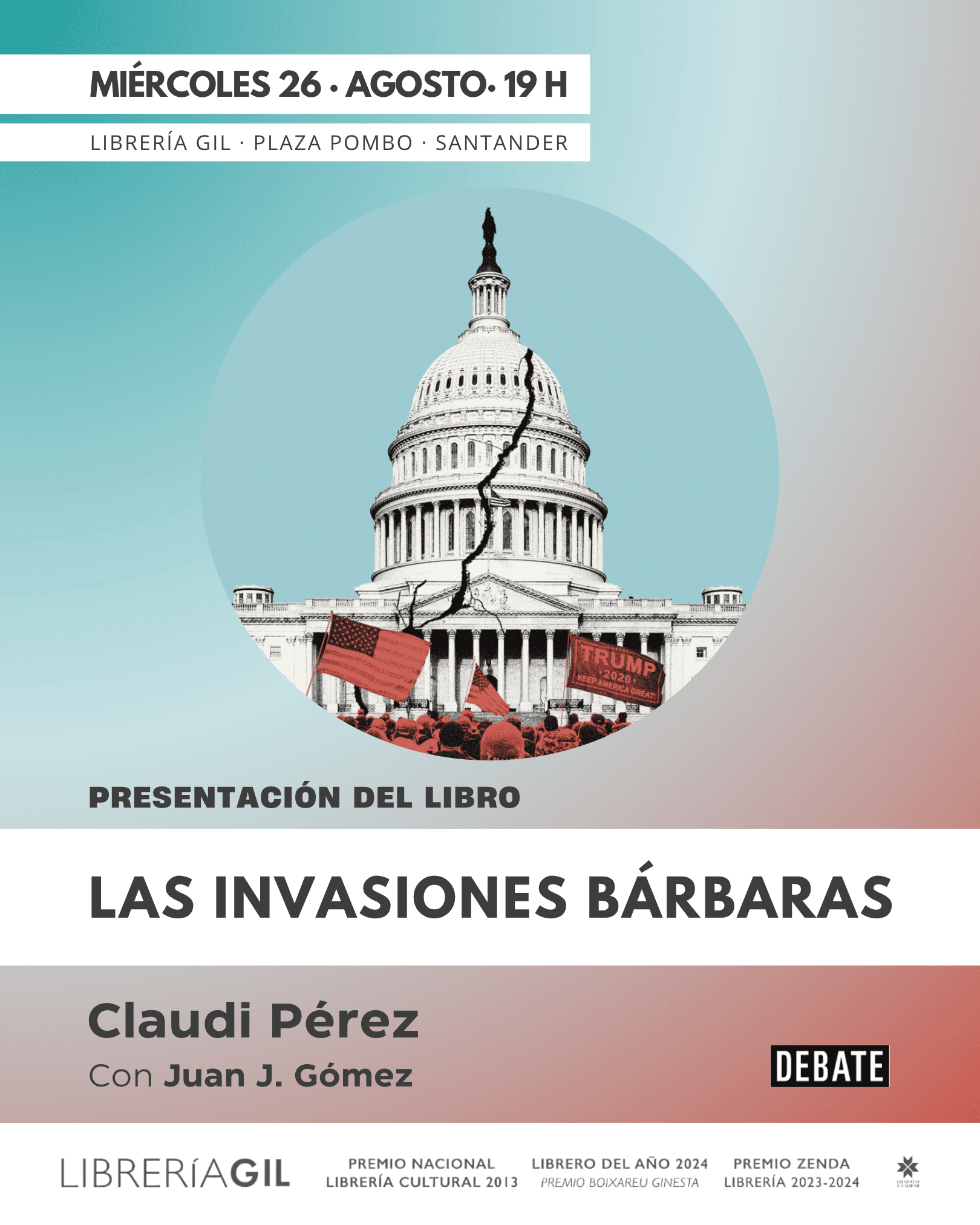 Presentación de 'Las invasiones bárbaras', de Claudi Pérez