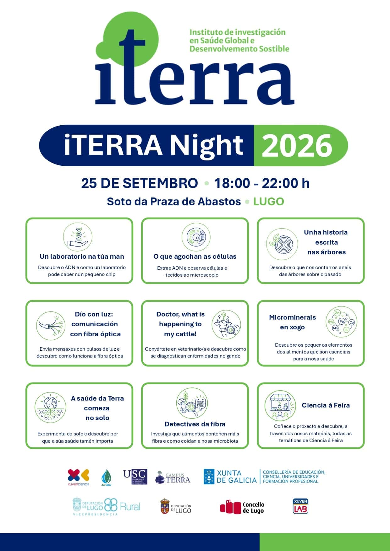 Obradoiros de investigación en saúde global e desenvolvemento sostible iTERRA Night 2026