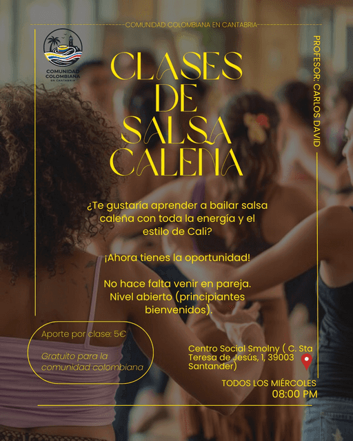 Clases de salsa caleña en Centro Social Smolny