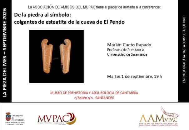 La pieza del mes: De la piedra al símbolo: colgantes de esteatita de la cueva de El Pendo
