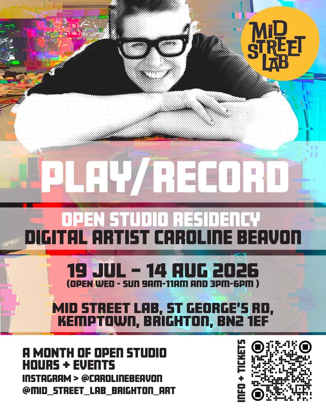 Play/record — Open Studio Residency with Caroline Beavon