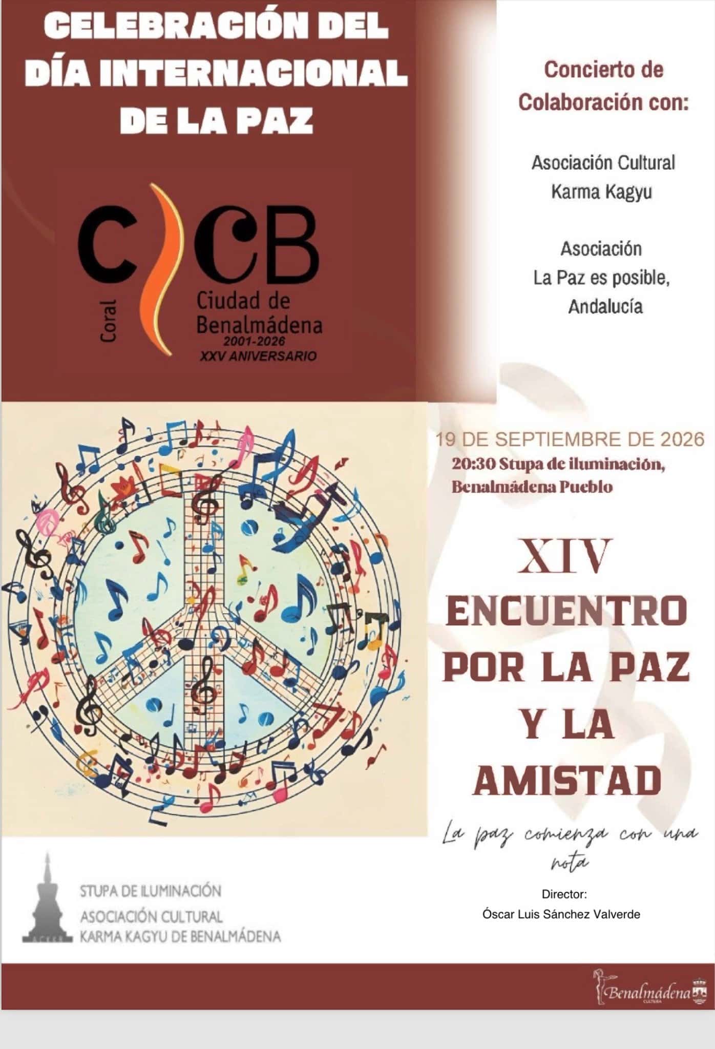 Concierto de la Coral Ciudad de Benalmádena por el Día Internacional de la Paz