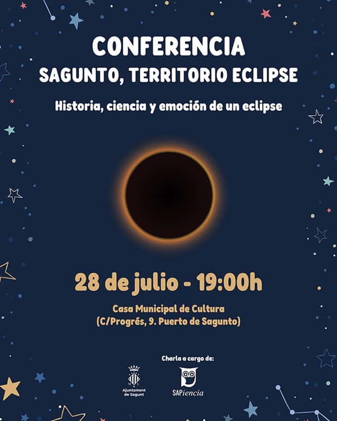Conferencia 'Sagunto, territorio eclipse: historia, ciencia y emoción de un eclipse'