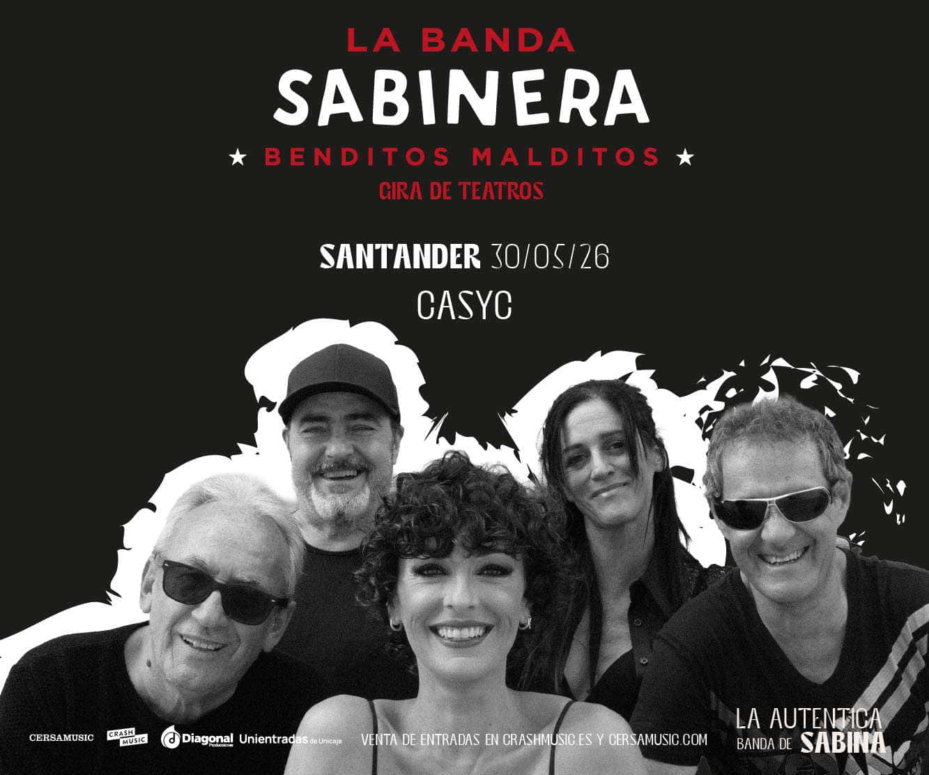 Benditos malditos, gira de teatros de La Banda Sabinera