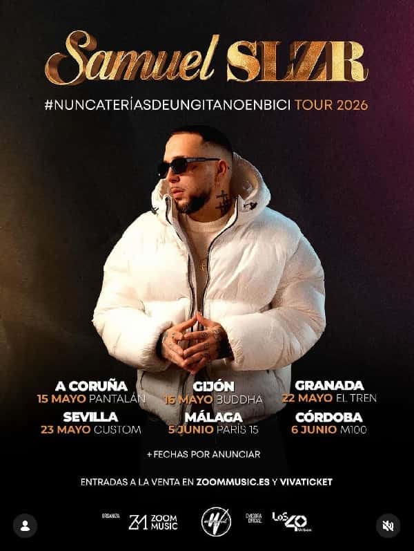 Concierto de Samuel SLZR - Nunca te rías de un gitano en bici Tour 2026