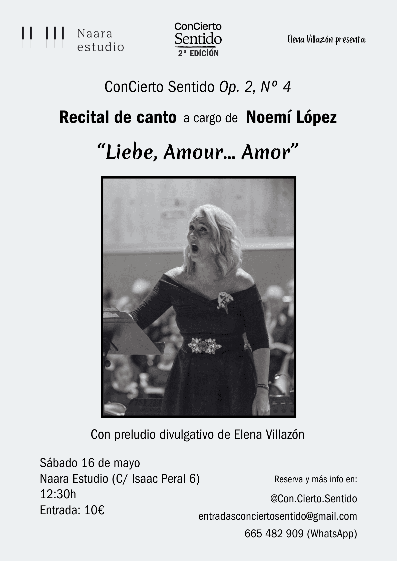 Liebe, Amour…Amor - Recital de canto con Noemí López