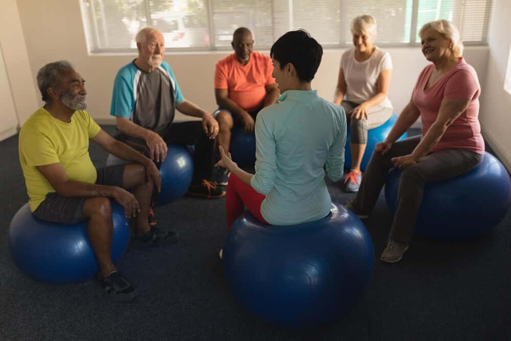 Escola de costas do programa de avellentamento activo