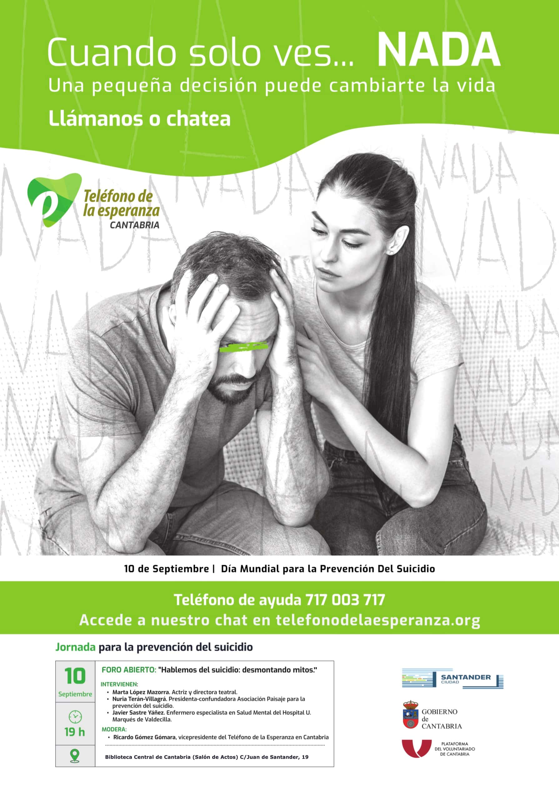 Foro abierto Hablemos del suicidio: desmontando mitos