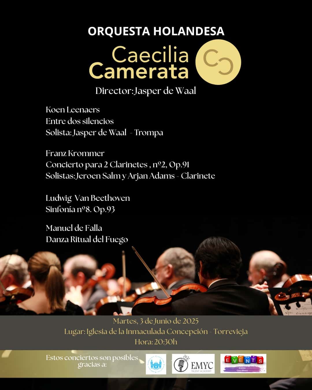 Concierto de la orquesta holandesa Caecilia Camerata