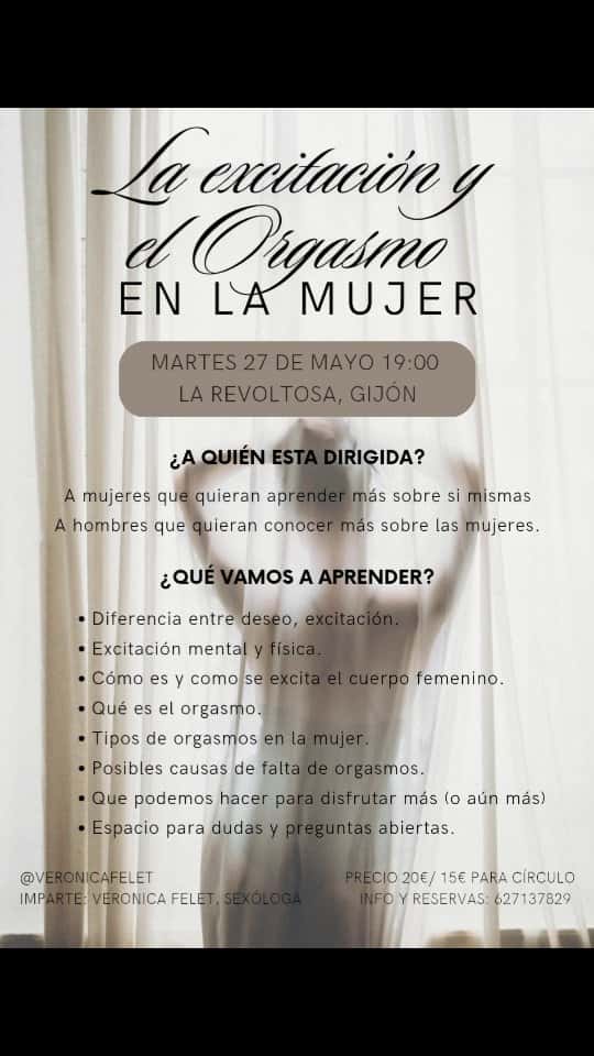 Charla: Excitación y orgasmo en la mujer