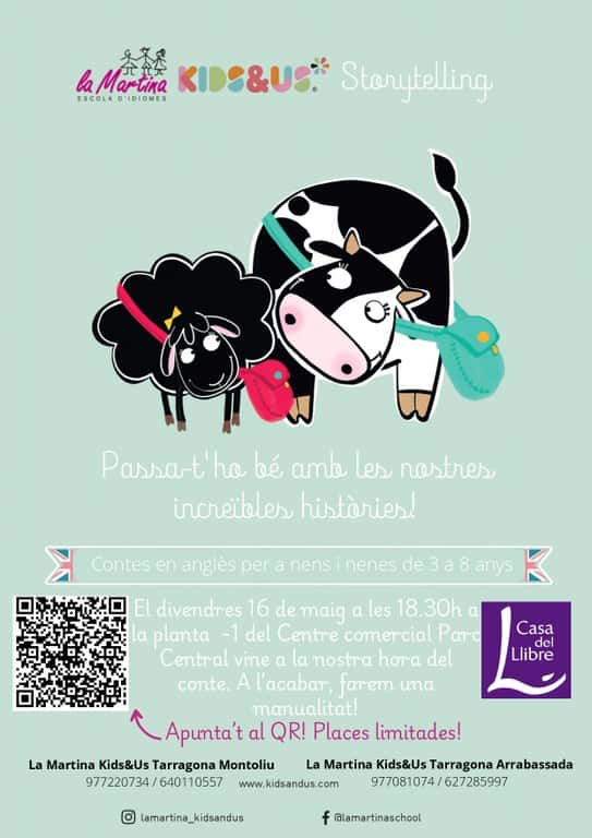 Contacontes i manualitats en anglès Kids'n'Us