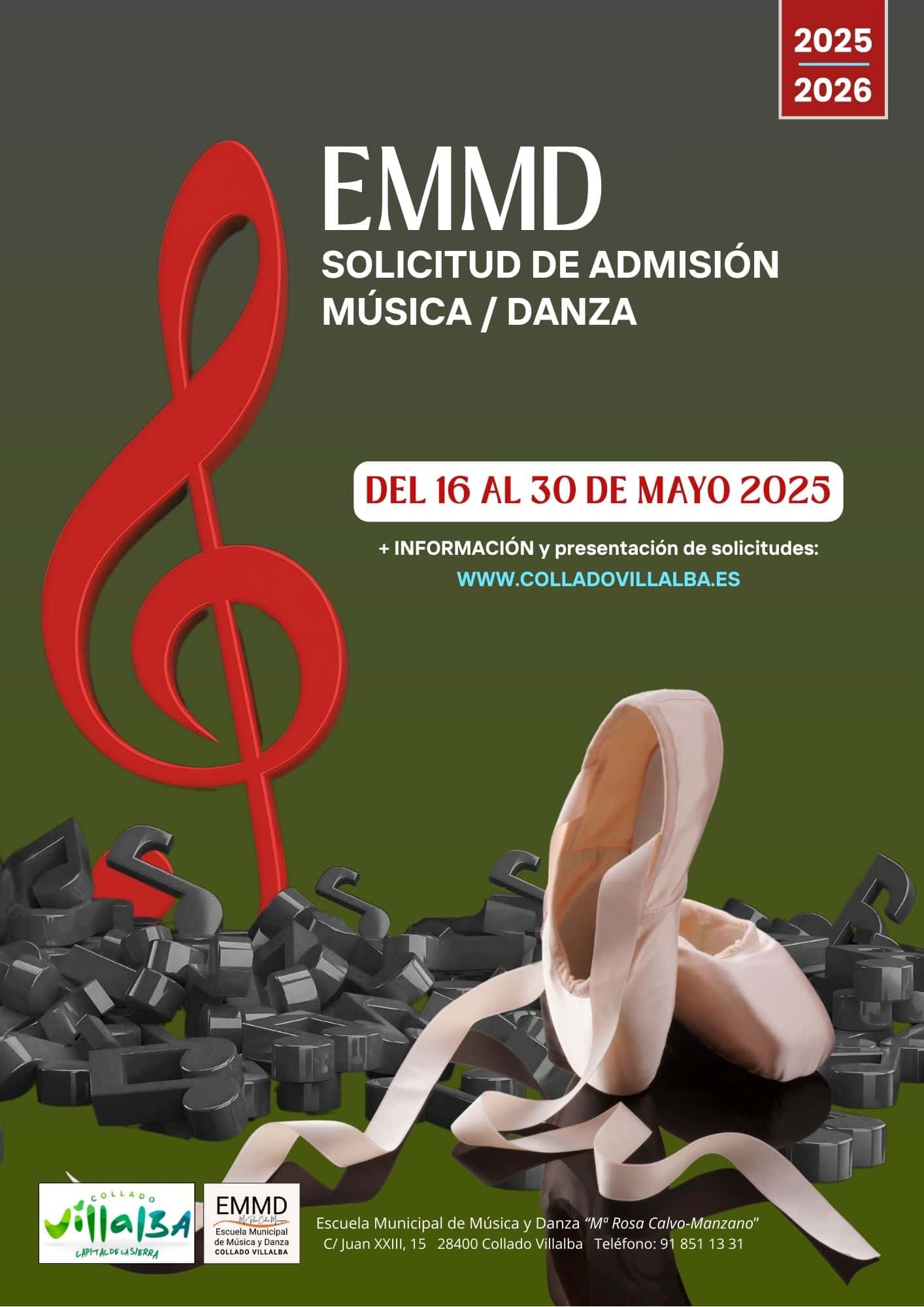 Admisión MÚSICA/DANZA 2025-2026